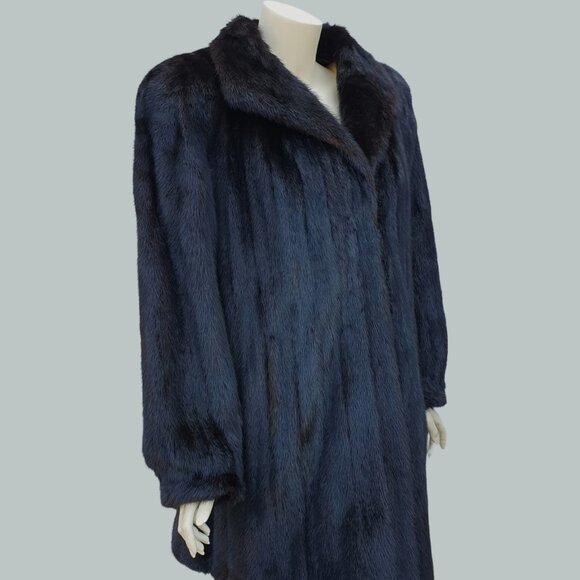 Vintage Black Dyed Mink Fur Stroller -Large - Picture 2 of 8